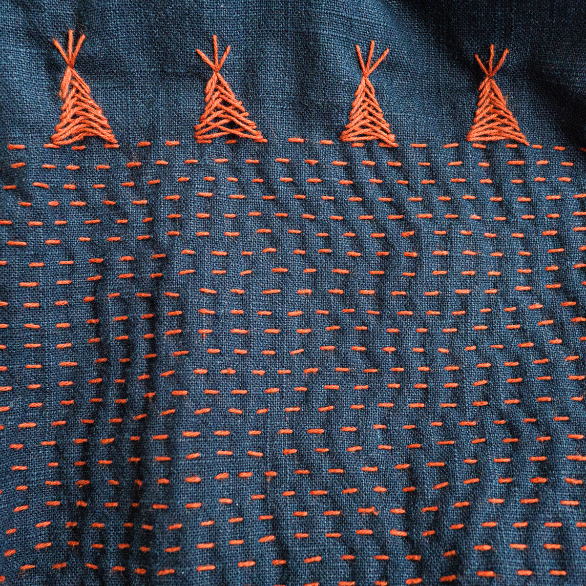 銀玉刺し子バッグ