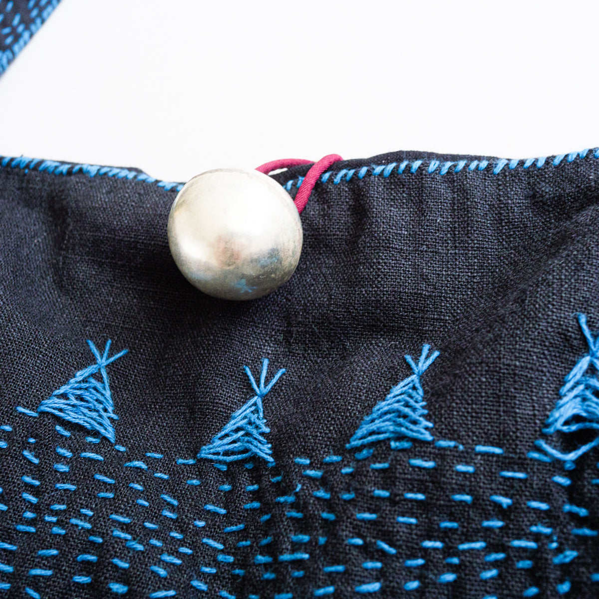 銀玉刺し子バッグ