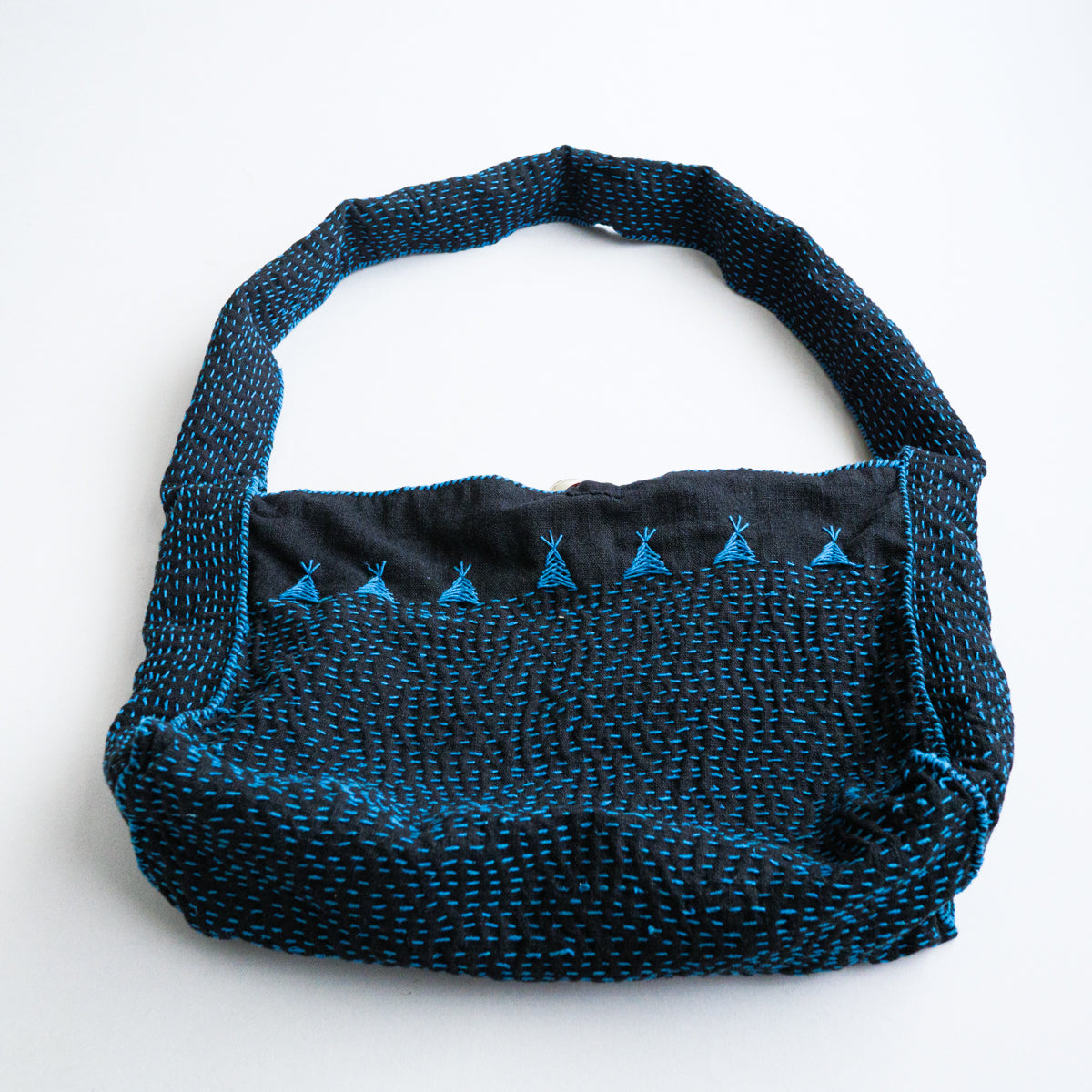 銀玉刺し子バッグ