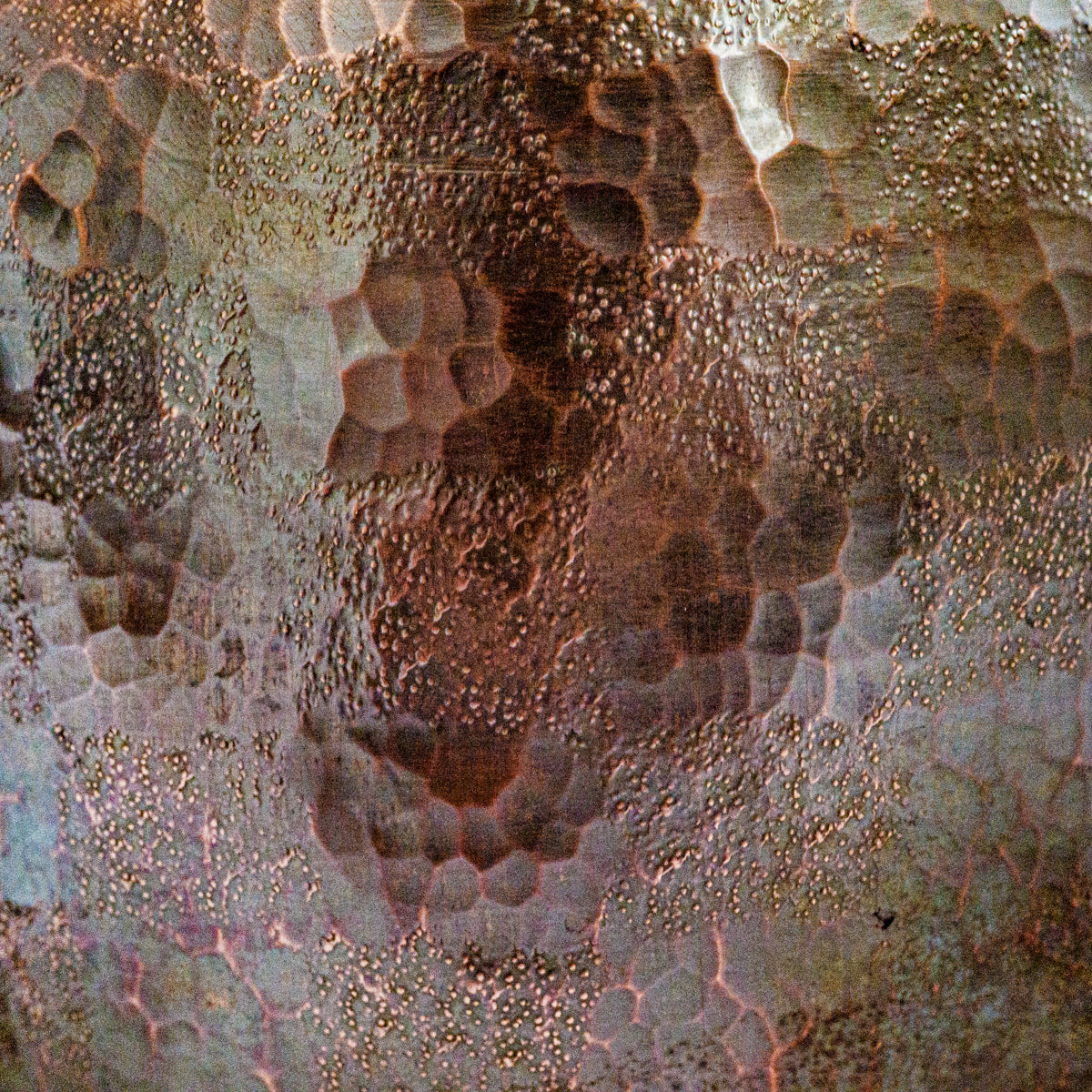 銅製急須タル形(大)市松模様