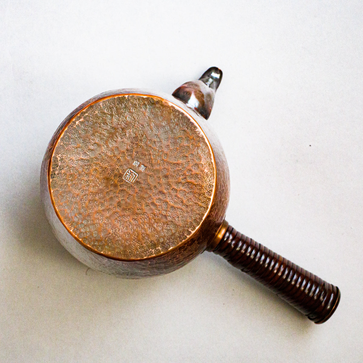 銅製急須タル形(大)市松模様