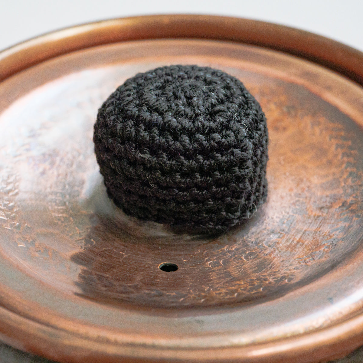 銅製急須タル形(大)市松模様