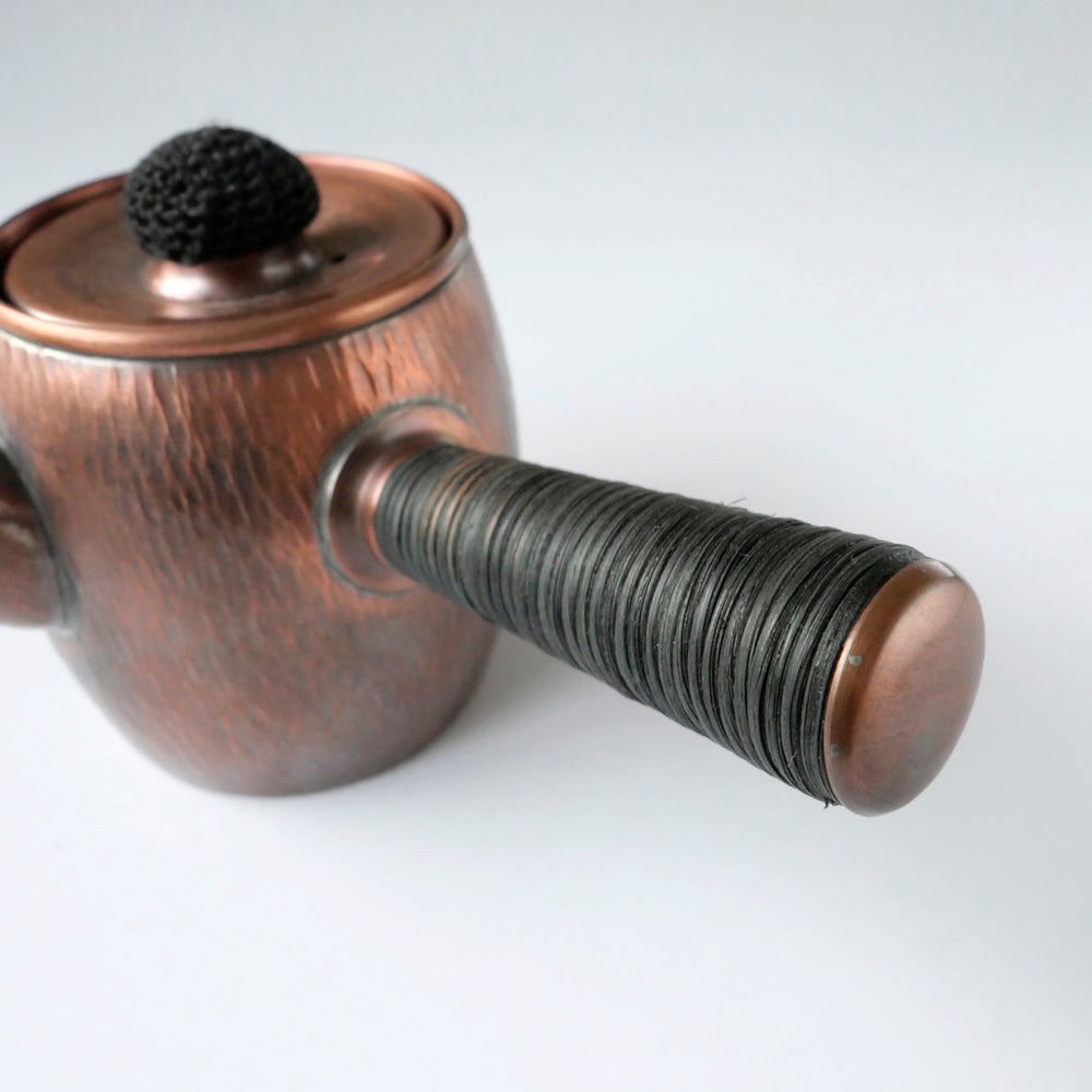 銅製急須タル形(小)タテゴザ目