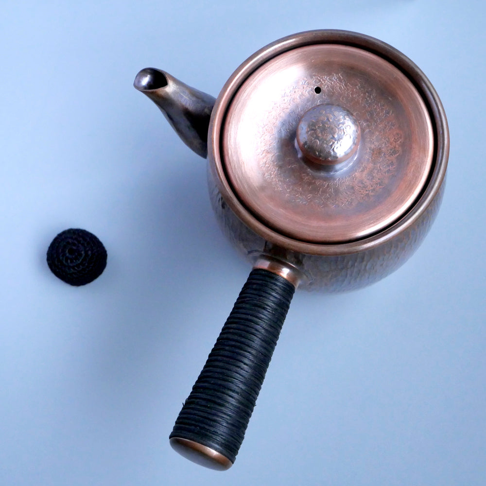 銅製急須タル形(大)タテゴザ目