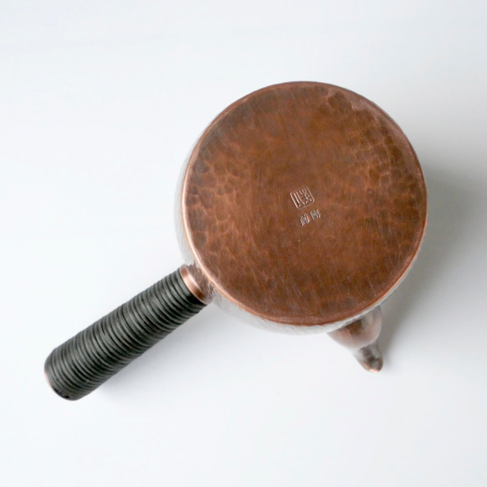 銅製急須タル形(小)タテゴザ目