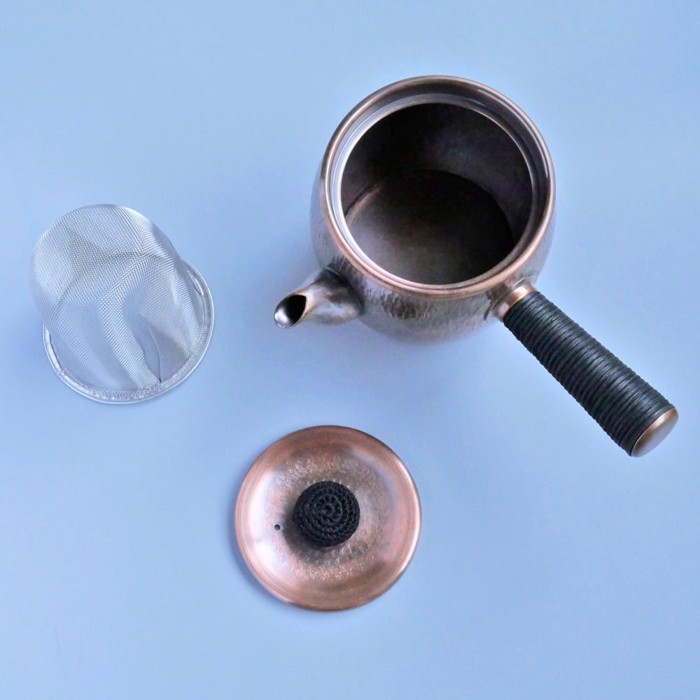 銅製急須タル形(大)タテゴザ目