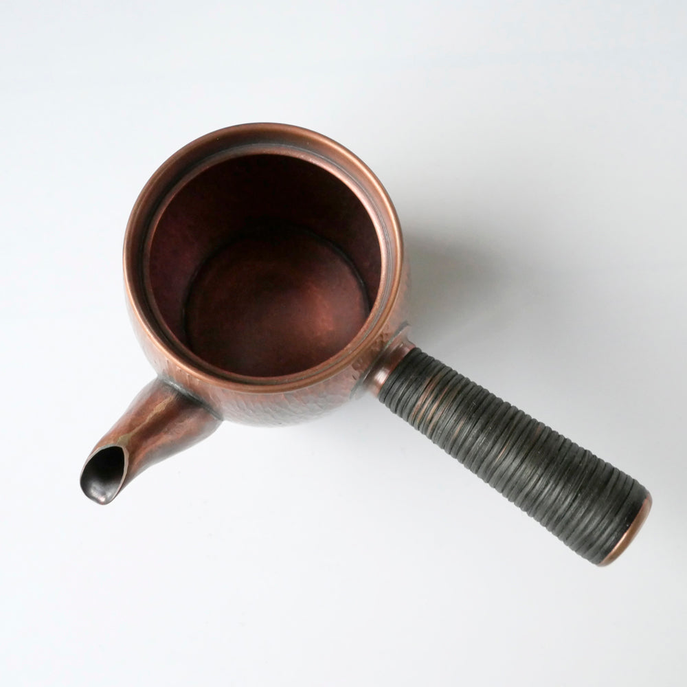 銅製急須タル形(小)タテゴザ目