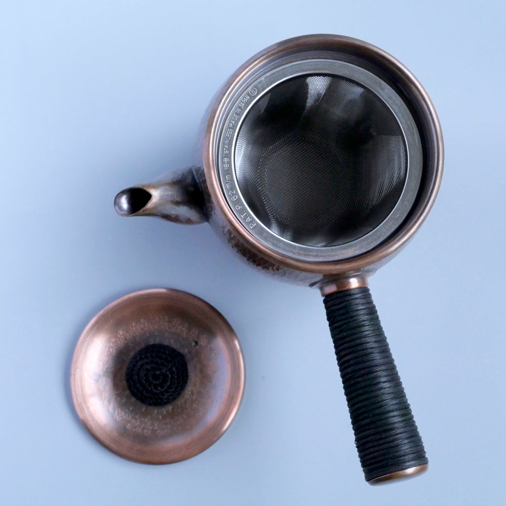 銅製急須タル形(大)タテゴザ目