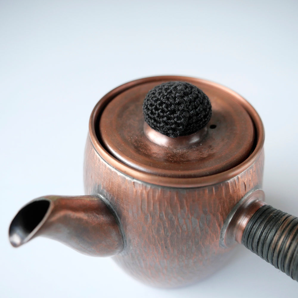 銅製急須タル形(小)タテゴザ目