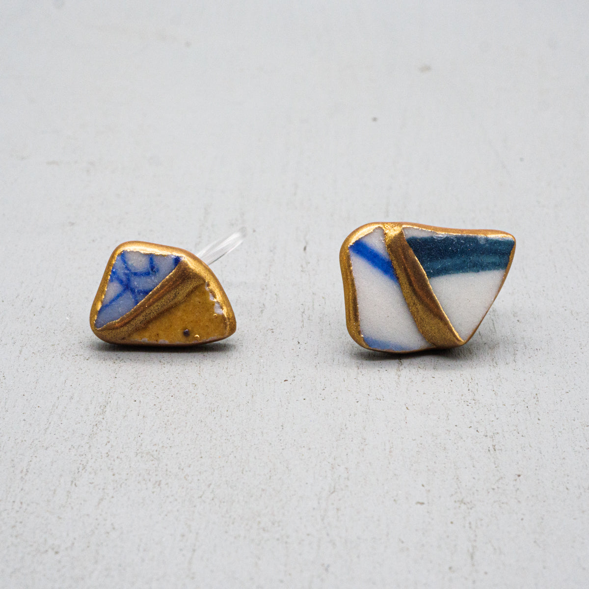 陶器片ピアス・イヤリング(cakeraシリーズ)