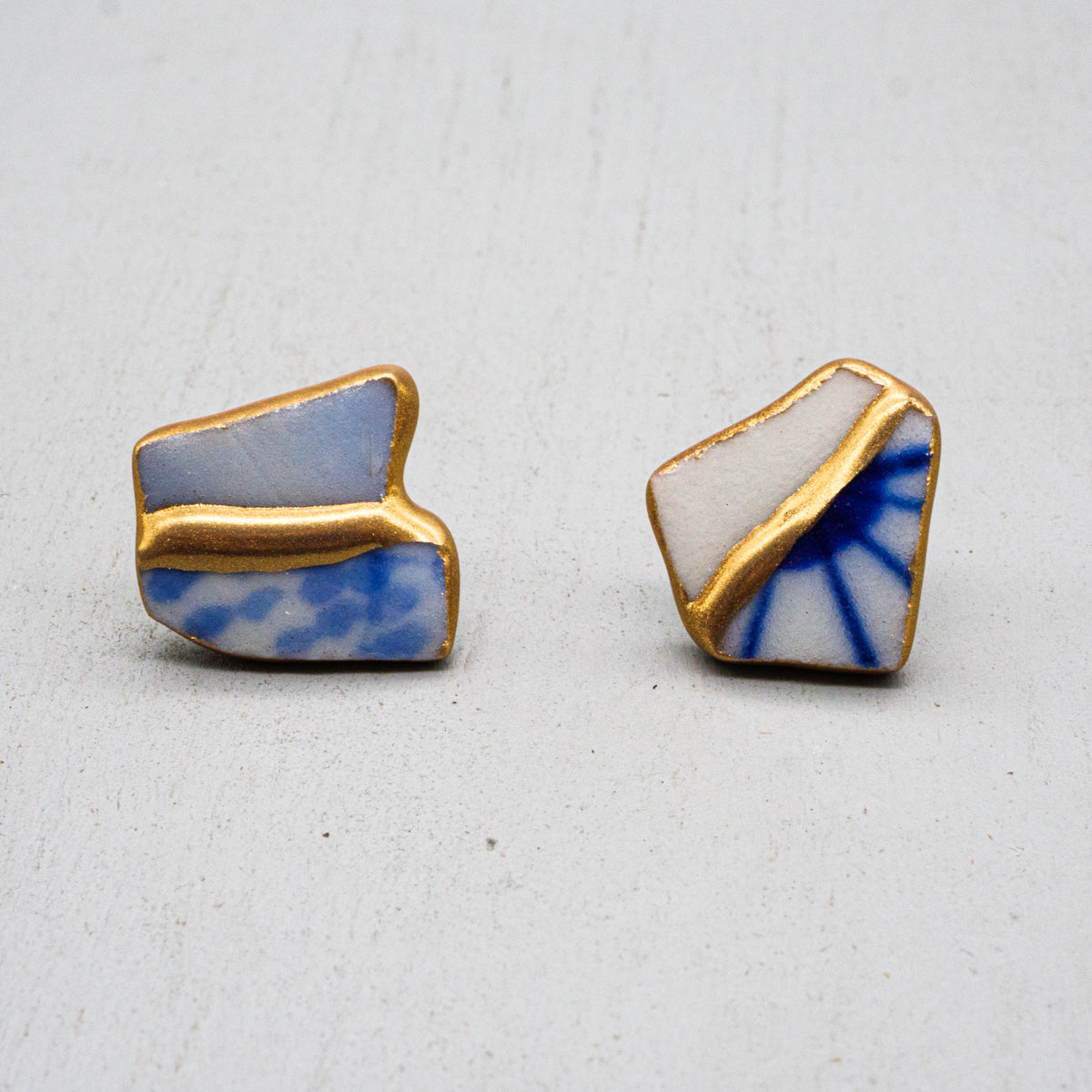 陶器片ピアス・イヤリング(cakeraシリーズ)