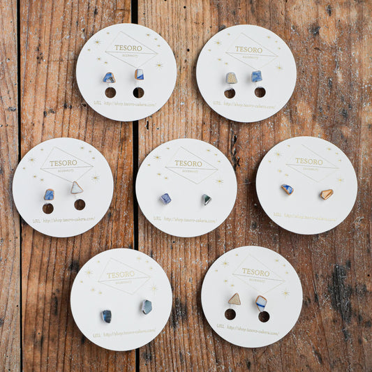 陶器片ピアス・イヤリング(miniシリーズ)