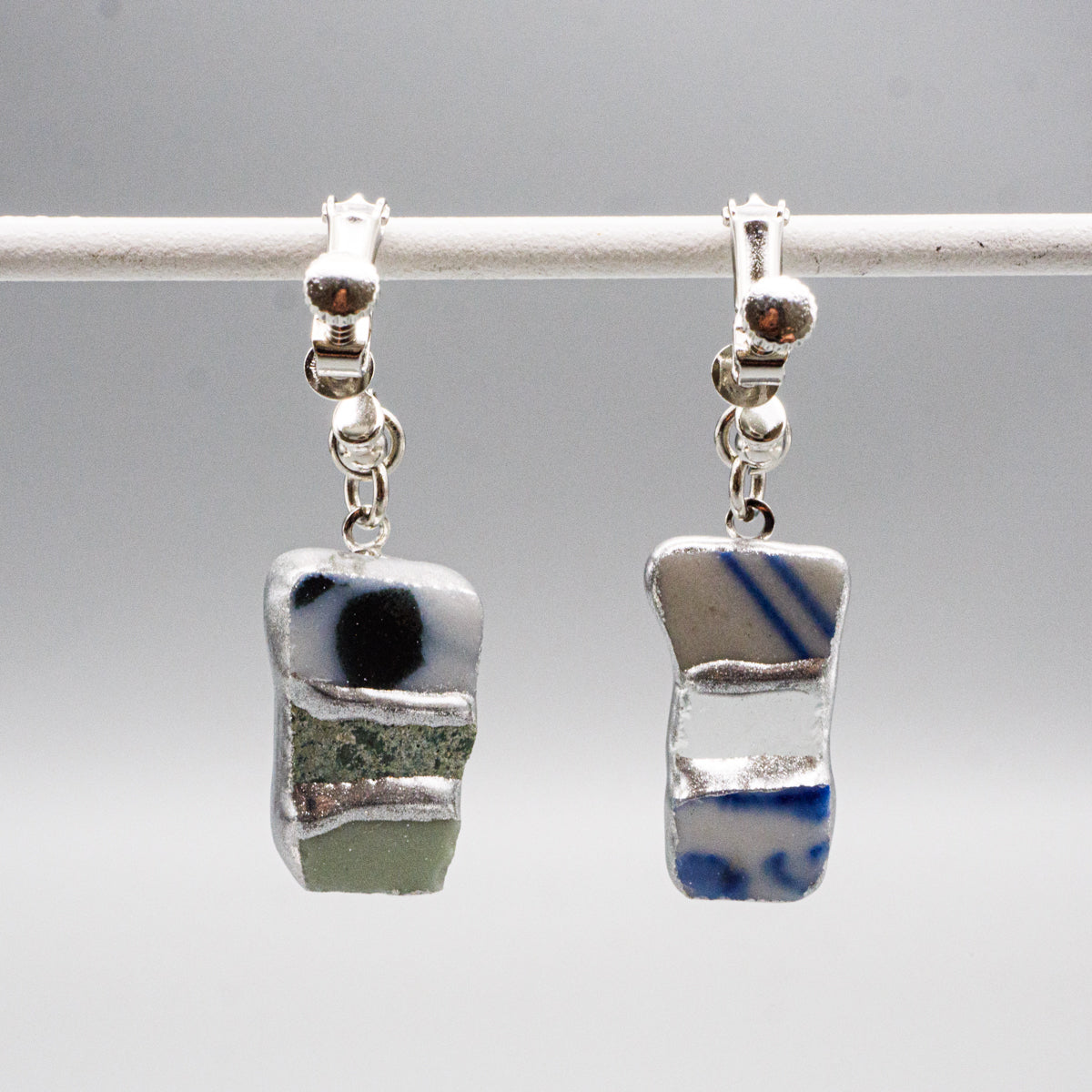 陶器片ピアス・イヤリング(yurariシリーズ)