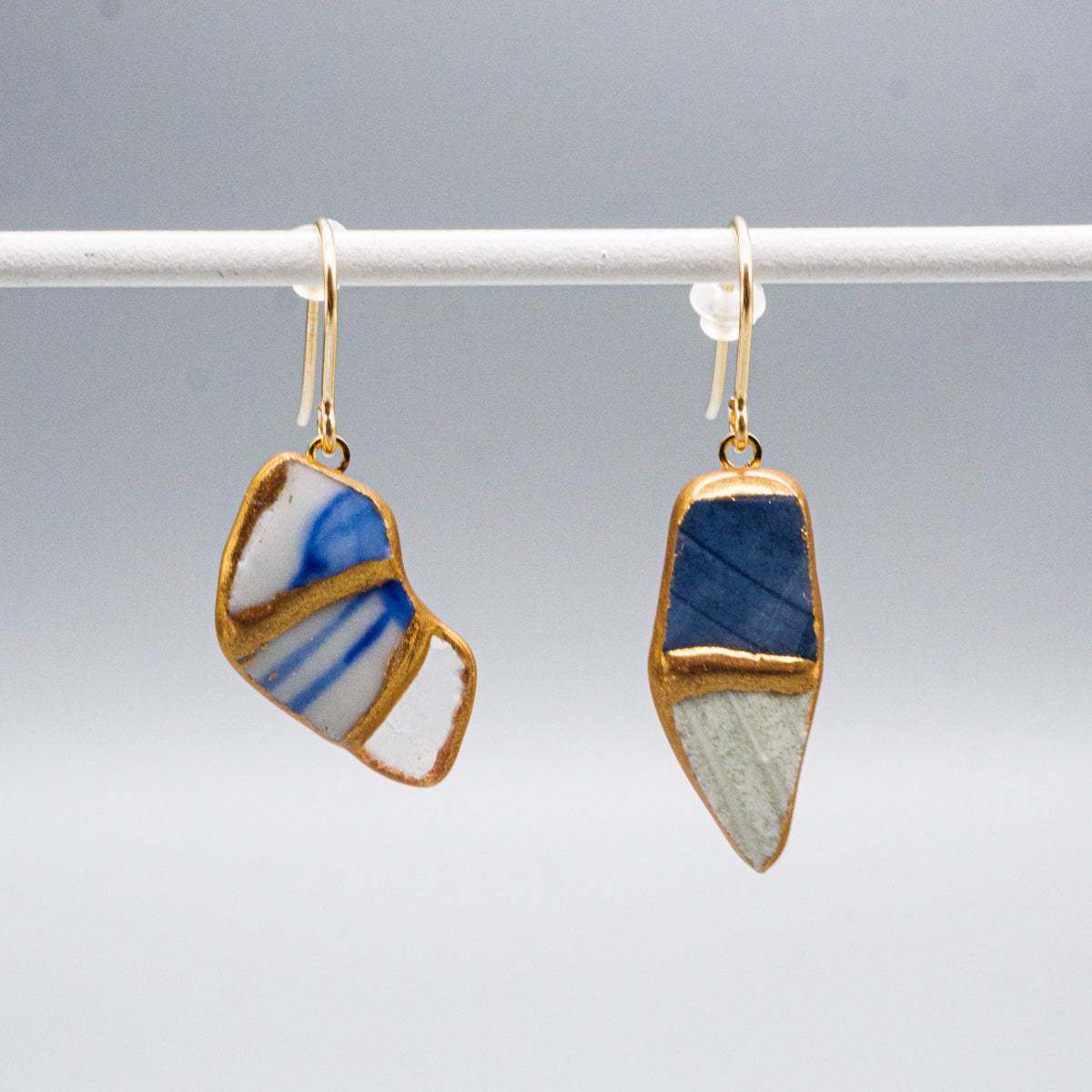 陶器片ピアス・イヤリング(yurariシリーズ)