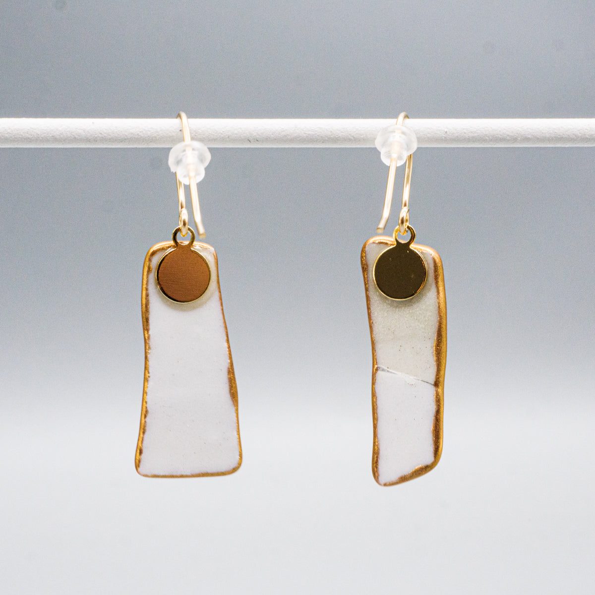 陶器片ピアス・イヤリング(yurariシリーズ)