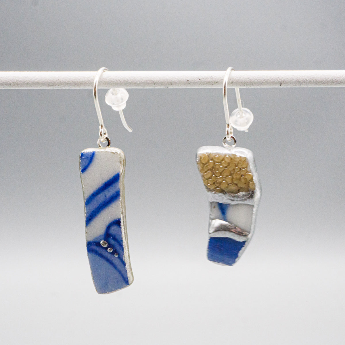 陶器片ピアス・イヤリング(yurariシリーズ)