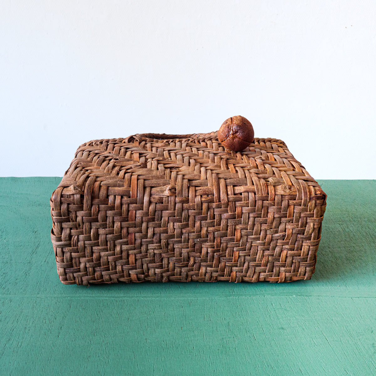 山葡萄バスケット(裂織中敷き)