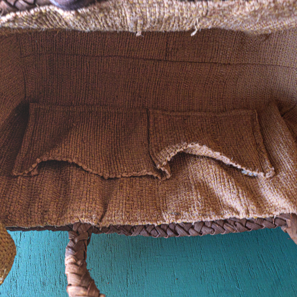 山葡萄バスケット(裂織中敷き)