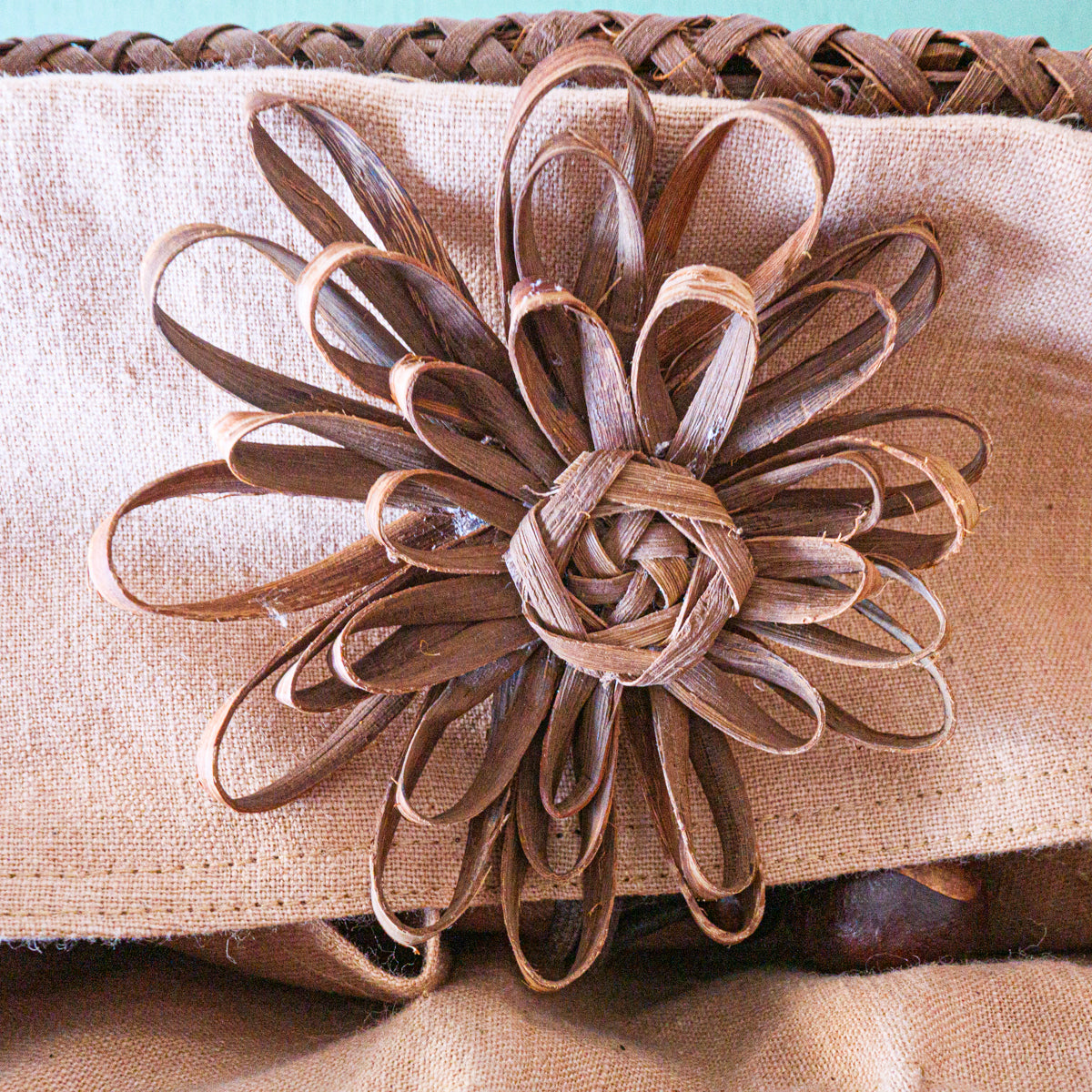 山葡萄バスケット(裂織中敷き)