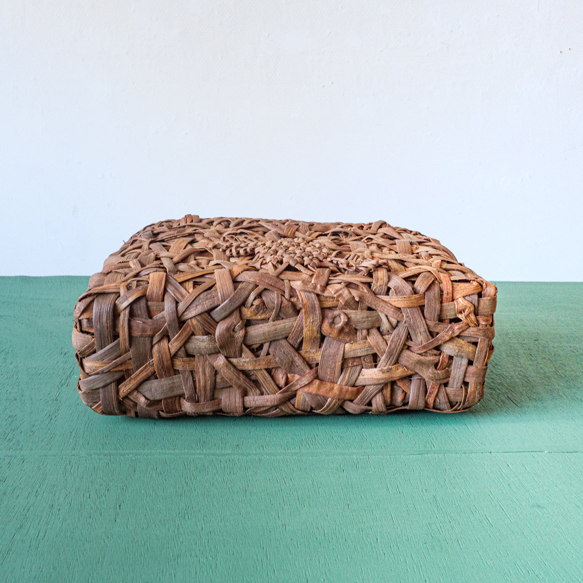 山葡萄バスケット(裂織中敷き)