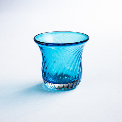 再生ガラスカップ（渦巻き）