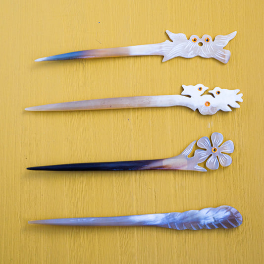 水牛角かんざし(シングル)