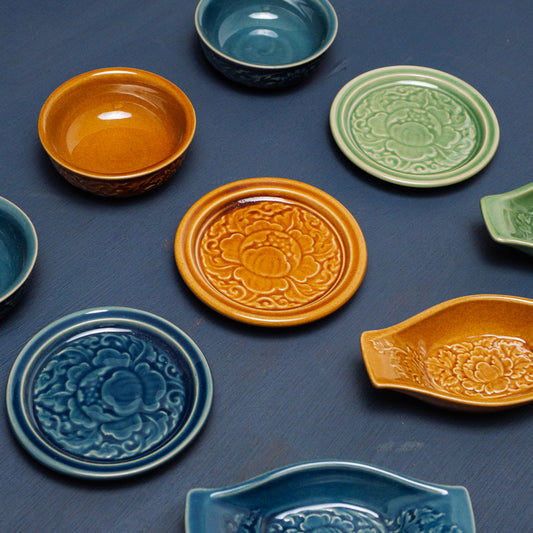 ランパーン花模様小皿