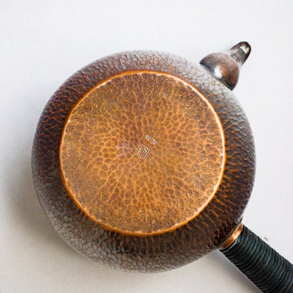 銅製急須丸形（中）タテゴザ目