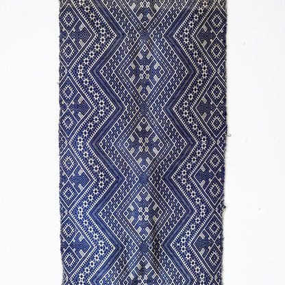 苗族藍染め手織りタペストリー